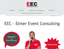 Tablet Screenshot of elmer-event.info